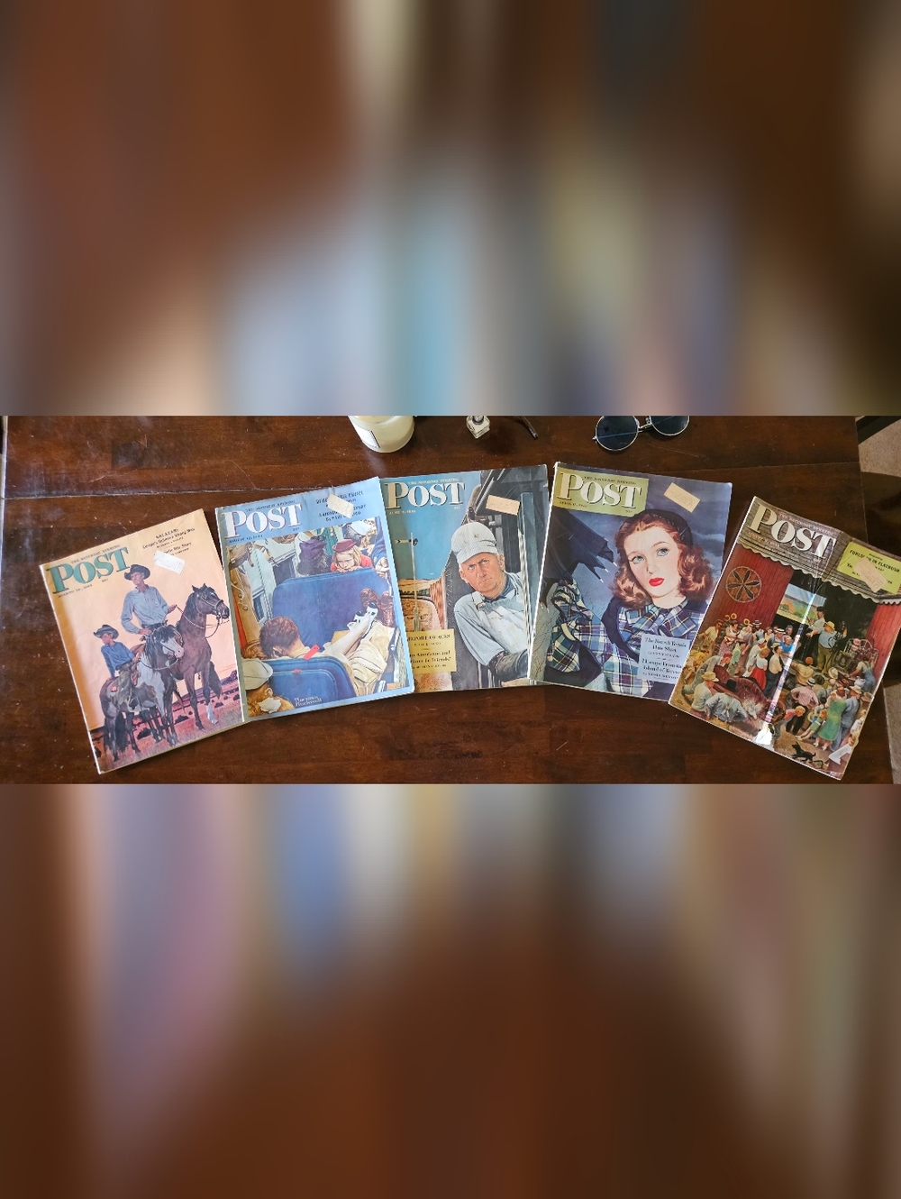 Vintage 9 Post Magazines From 1942-1944